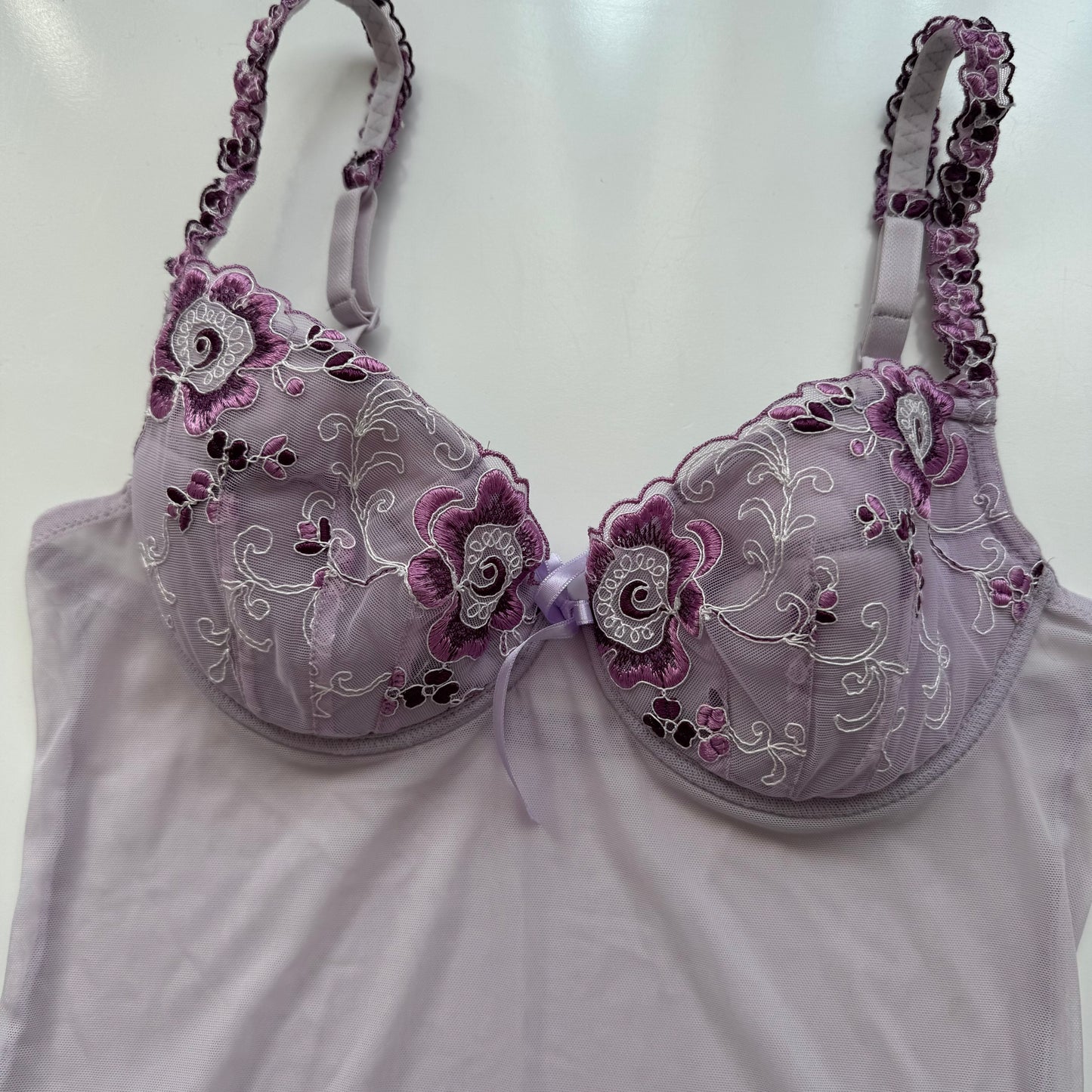 Purple designer bodysuit (S)- Deadstock