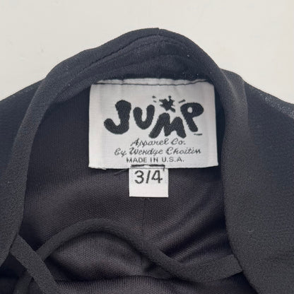 Black vintage ruffle dress (XS)