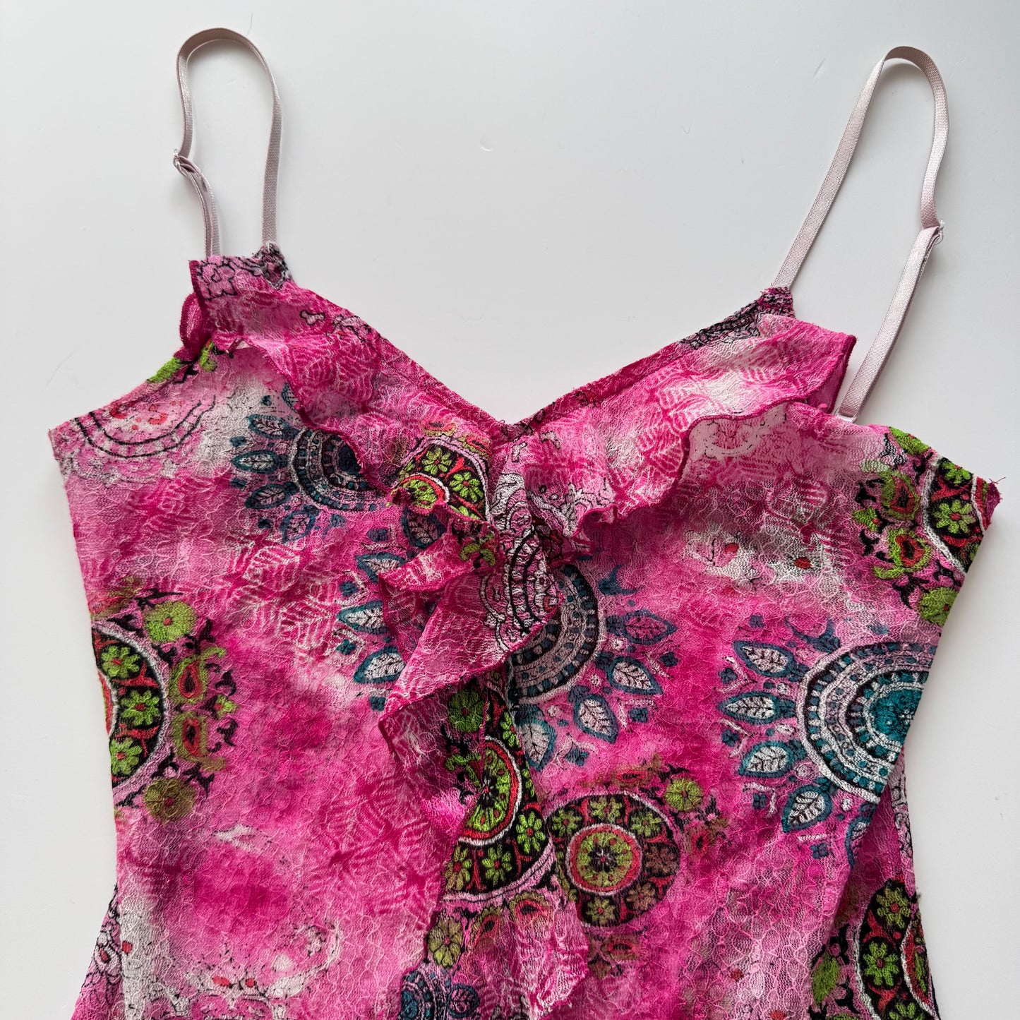 Pink vintage Y2K top (S)