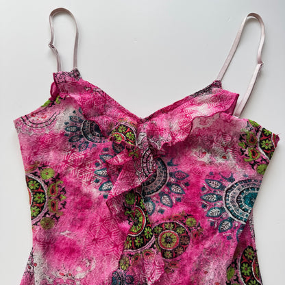 Pink vintage Y2K top (S)