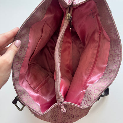 Pink Monogram Y2K Shoulder Bag