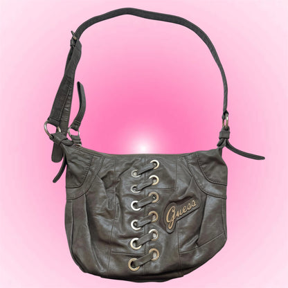 Vintage Guess Lace-Up Bag