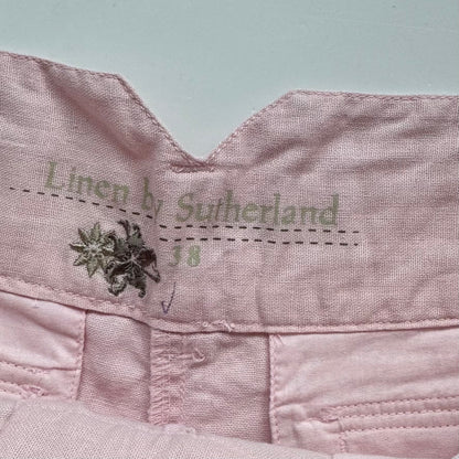 Pink Linen Y2k Shorts (S)