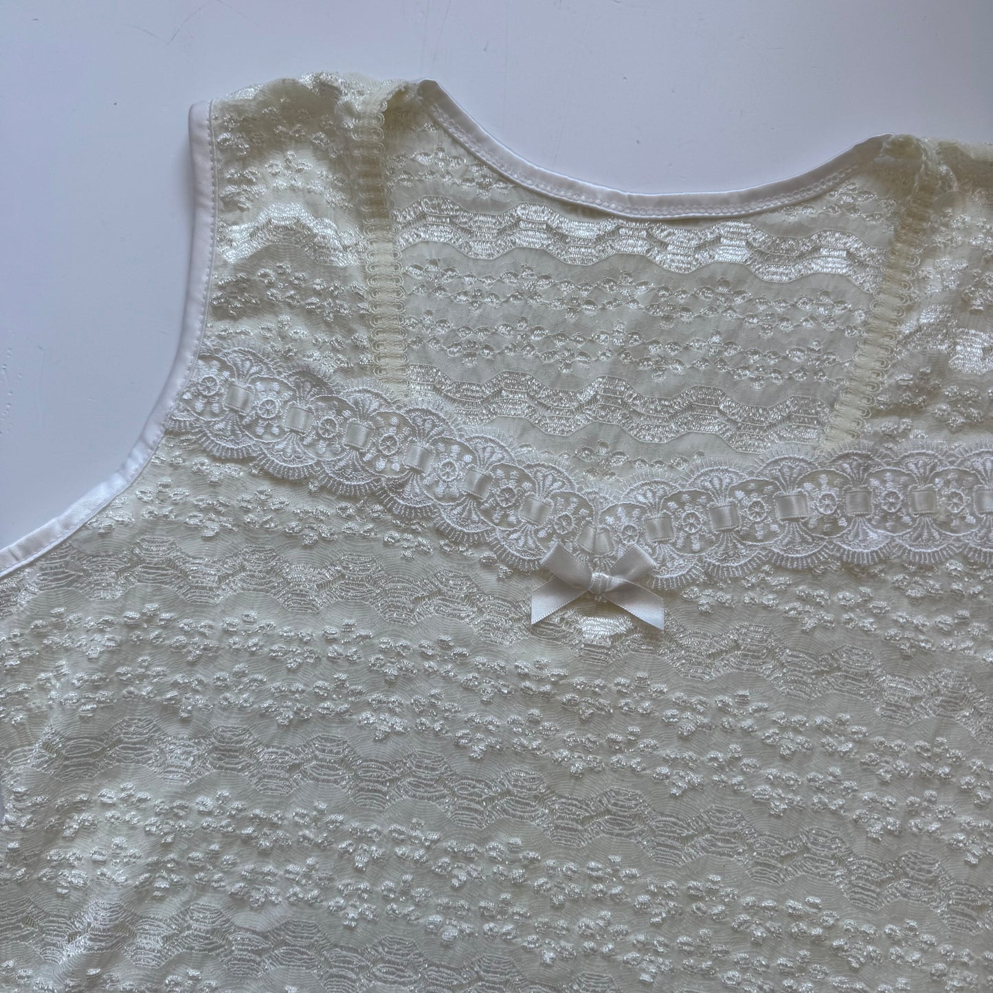 White Textured Lace Shirt (S)