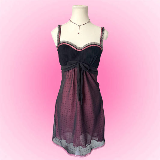 Vintage Y2k Babydoll Dress (80B)