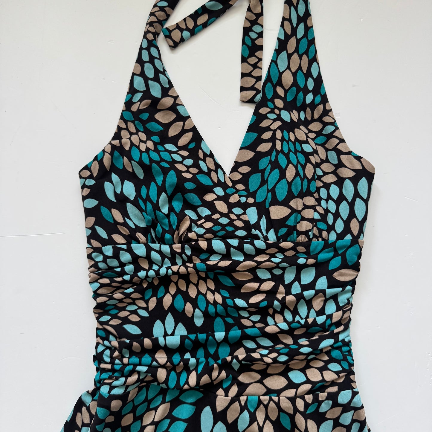 Vintage Abstract Neckholder Dress (S)