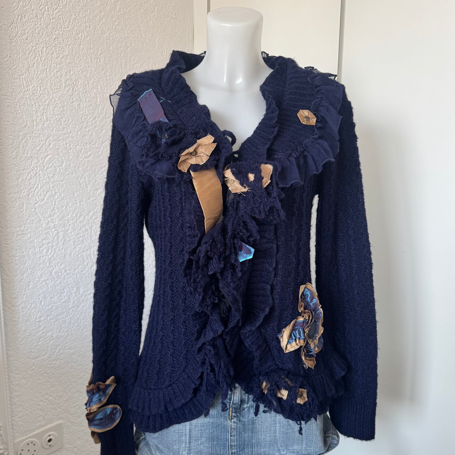 Embellished Knit Cardigan (M/L)